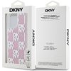DKNY Liquid Glitter Checkered Pattern Zadní Kryt pro iPhone 15 Pro Max Pink