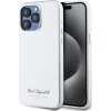 Karl Lagerfeld Grained PU Hotel RSG Zadní Kryt pro iPhone 15 Pro Max Grey
