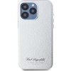 Karl Lagerfeld Grained PU Hotel RSG Zadní Kryt pro iPhone 15 Pro Max Grey