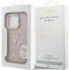 Guess PU Grained 4G Logo Stand Camera Frame Zadní Kryt pro iPhone 15 Pro Max Pink