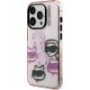 Karl Lagerfeld IML Multi K&CH Heads Zadný Kryt pre iPhone 15 Pro Max Pink