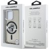 Karl Lagerfeld IML Glitter Karl and Choupette Sketch MagSafe Zadný Kryt pre iPhone 15 Pro Max Black