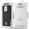 DKNY PU Leather Repeat Pattern Stack Logo Magsafe Zadní Kryt pro iPhone 15 Pro Max Black