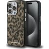 Karl Lagerfeld IML Leopard MagSafe Zadný Kryt pre iPhone 15 Pro Max Brown