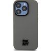 DKNY PU Leather Stack Logo Magsafe Zadní Kryt pro iPhone 15 Pro Max Grey
