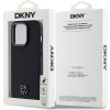 DKNY PU Leather Stack Logo Magsafe Zadní Kryt pro iPhone 15 Pro Max Black