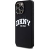 DKNY Liquid Silicone Arch Logo MagSafe Zadní Kryt pro iPhone 15 Pro Max Black