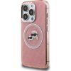 Karl Lagerfeld IML K&CH Heads Repeated Logo MagSafe Zadní Kryt pro iPhone 15 Pro Max Pink