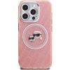 Karl Lagerfeld IML K&CH Heads Repeated Logo MagSafe Zadní Kryt pro iPhone 15 Pro Max Pink