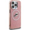 Karl Lagerfeld IML K&CH Heads Repeated Logo MagSafe Zadní Kryt pro iPhone 15 Pro Max Pink