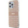 DKNY PC/TPU Repeat Pattern Tonal Stripe Magsafe Zadní Kryt pro iPhone 15 Pro Max Pink