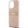 DKNY PC/TPU Repeat Pattern Tonal Stripe Magsafe Zadní Kryt pro iPhone 15 Pro Max Pink