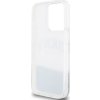 DKNY Liquid Glitter Arch Logo Zadní Kryt pro iPhone 15 Pro Transparent