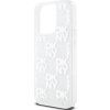 DKNY Liquid Glitter Checkered Pattern Zadní Kryt pro iPhone 15 Pro Transparent
