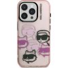 Karl Lagerfeld IML Multi K&CH Heads Zadní Kryt pro iPhone 15 Pro Pink
