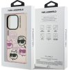 Karl Lagerfeld IML Multi K&CH Heads Zadní Kryt pro iPhone 15 Pro Pink