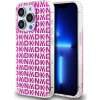 DKNY PC/TPU Repeat Pattern Zadní Kryt pro iPhone 15 Pro Pink