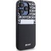DKNY PU Leather Repeat Pattern Card Pocket Zadní Kryt pro iPhone 15 Pro Black