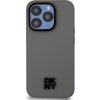 DKNY PU Leather Stack Logo Magsafe Zadní Kryt pro iPhone 15 Pro Grey