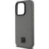 DKNY PU Leather Stack Logo Magsafe Zadní Kryt pro iPhone 15 Pro Grey