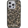 Karl Lagerfeld IML Leopard MagSafe Zadný Kryt pre iPhone 15 Pro Brown