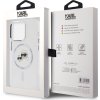 Karl Lagerfeld IML K&CH Heads Metal Frame MagSafe Zadní Kryt pro iPhone 15 Pro Transparent