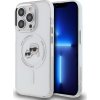 Karl Lagerfeld IML K&CH Heads Metal Frame MagSafe Zadní Kryt pro iPhone 15 Pro Transparent