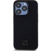 DKNY PU Leather Stack Logo Magsafe Zadní Kryt pro iPhone 15 Pro Black