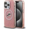 Karl Lagerfeld IML K&CH Heads Repeated Logo MagSafe Zadní Kryt pro iPhone 15 Pro Pink