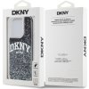 DKNY Liquid Glitter Arch Logo Zadní Kryt pro iPhone 15 Pro Black