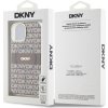 DKNY PC/TPU Repeat Pattern Tonal Stripe Magsafe Zadní Kryt pro iPhone 15 Beige