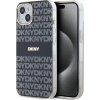 DKNY PC/TPU Repeat Pattern Tonal Stripe Magsafe Zadní Kryt pro iPhone 15 Black