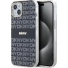 DKNY PC/TPU Repeat Pattern Tonal Stripe Magsafe Zadný Kryt pre iPhone 15 Black