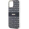 DKNY PC/TPU Repeat Pattern Tonal Stripe Magsafe Zadní Kryt pro iPhone 15 Black