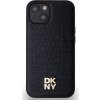 DKNY PU Leather Repeat Pattern Stack Logo Magsafe Zadní Kryt pro iPhone 15 Black