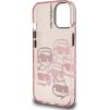 Karl Lagerfeld IML Multi K&CH Heads Zadní Kryt pro iPhone 15 Pink