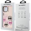 Karl Lagerfeld IML Multi K&CH Heads Zadní Kryt pro iPhone 15 Pink