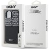 DKNY PU Leather Repeat Pattern Card Pocket Zadní Kryt pro iPhone 15 Black