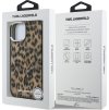 Karl Lagerfeld IML Leopard MagSafe Zadný Kryt pre iPhone 15 Brown