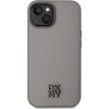 DKNY PU Leather Stack Logo Magsafe Zadní Kryt pro iPhone 15 Grey