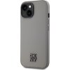 DKNY PU Leather Stack Logo Magsafe Zadní Kryt pro iPhone 15 Grey