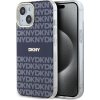 DKNY PC/TPU Repeat Pattern Tonal Stripe Magsafe Zadní Kryt pro iPhone 15 Blue