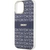 DKNY PC/TPU Repeat Pattern Tonal Stripe Magsafe Zadný Kryt pre iPhone 15 Blue