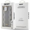 DKNY PU Leather Checkered Pattern Magsafe Zadní Kryt pro iPhone 15 Beige