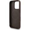 Guess PU Leather 4G Colored Ring Strap MagSafe Zadní Kryt pro iPhone 16 Pro Max Brown