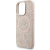 Guess PU Leather 4G Colored Ring Strap MagSafe Zadní Kryt pro iPhone 16 Pro Max Pink