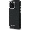 Karl Lagerfeld Grained PU Repeated Logo MagSafe Zadní Kryt pro iPhone 16 Pro Max Black
