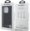 Karl Lagerfeld Grained PU Repeated Logo MagSafe Zadní Kryt pro iPhone 16 Pro Max Black