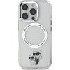 Karl Lagerfeld IML Karl and Choupette MagSafe Zadní Kryt pro iPhone 16 Pro Max Transparent