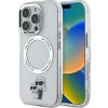 Karl Lagerfeld IML Karl and Choupette MagSafe Zadní Kryt pro iPhone 16 Pro Max Transparent